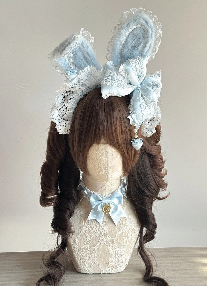 Lace (Bunny Light Lolita Accents) KC Ear Blue