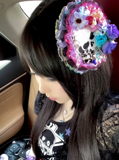 with Lolita Design Floral Hairclip Gothic Colorful