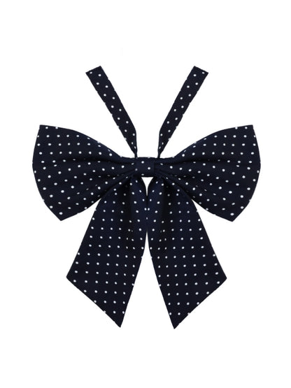 ダークリボン柄 ブルー/パープル/グリーン/ホワイト/レッド タイ ドット