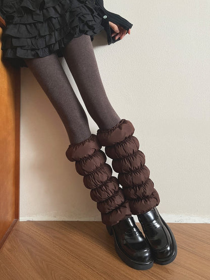 6 Puffer Design Warmers Donut-Inspired Leg Colors