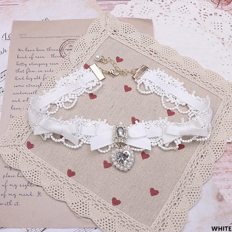 Kei Bowknot Jirai Choker 11 Lace Color Options