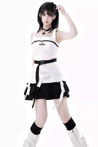 + キャミソール レッグスカート モードウォーマー サイバートップ