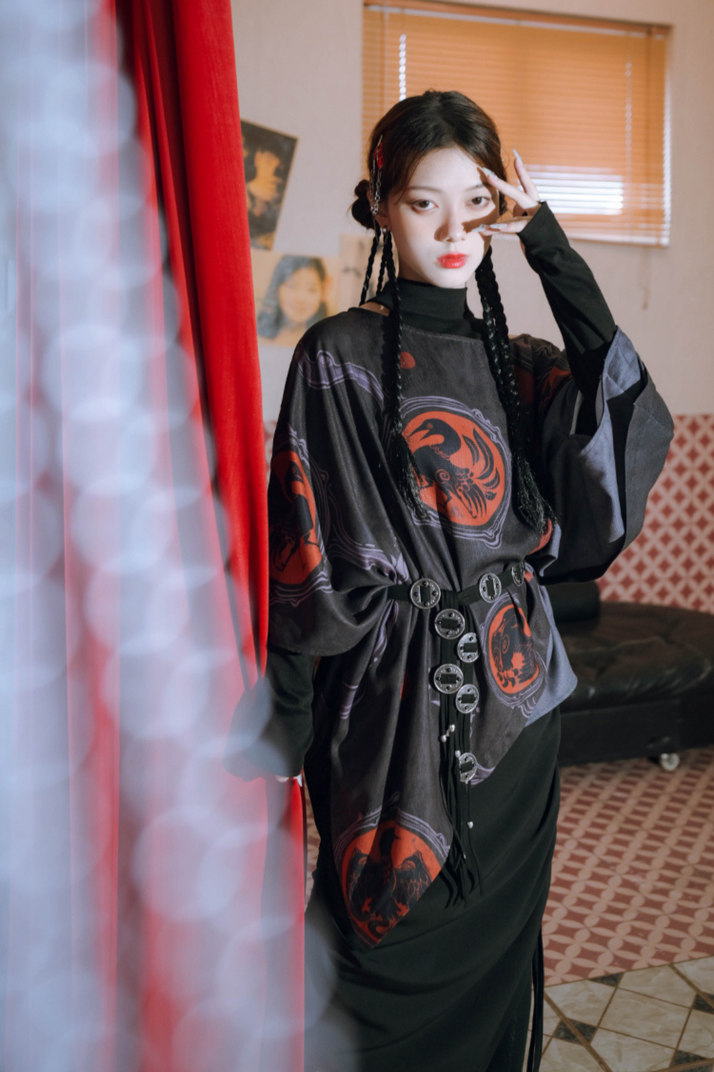 スタイルモード スモックトップケープ ルーズ