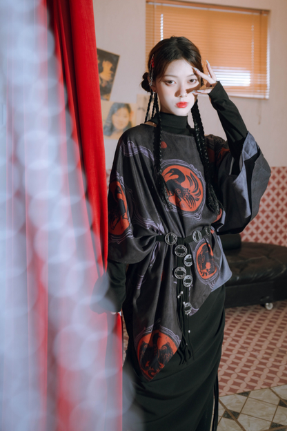 スタイルモード スモックトップケープ ルーズ