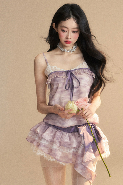 Lila Neckholderkleid „French Breeze“