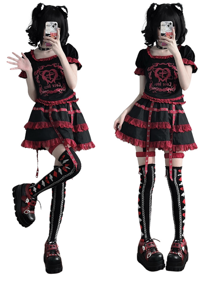 Poker Punk Plateauschuhe Clown