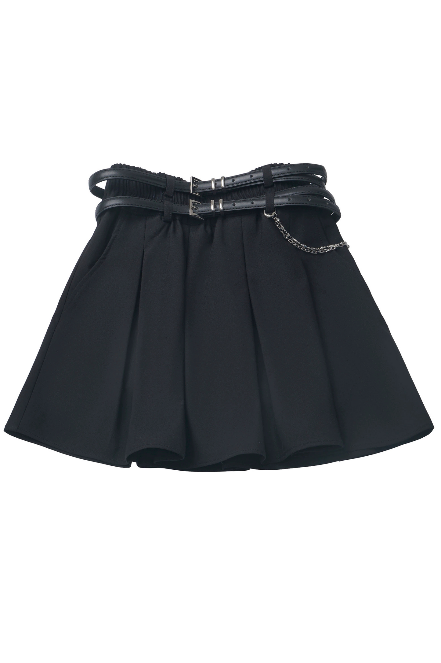 Comic Crop Top Rock Kleid Plissee Love Check Panda +