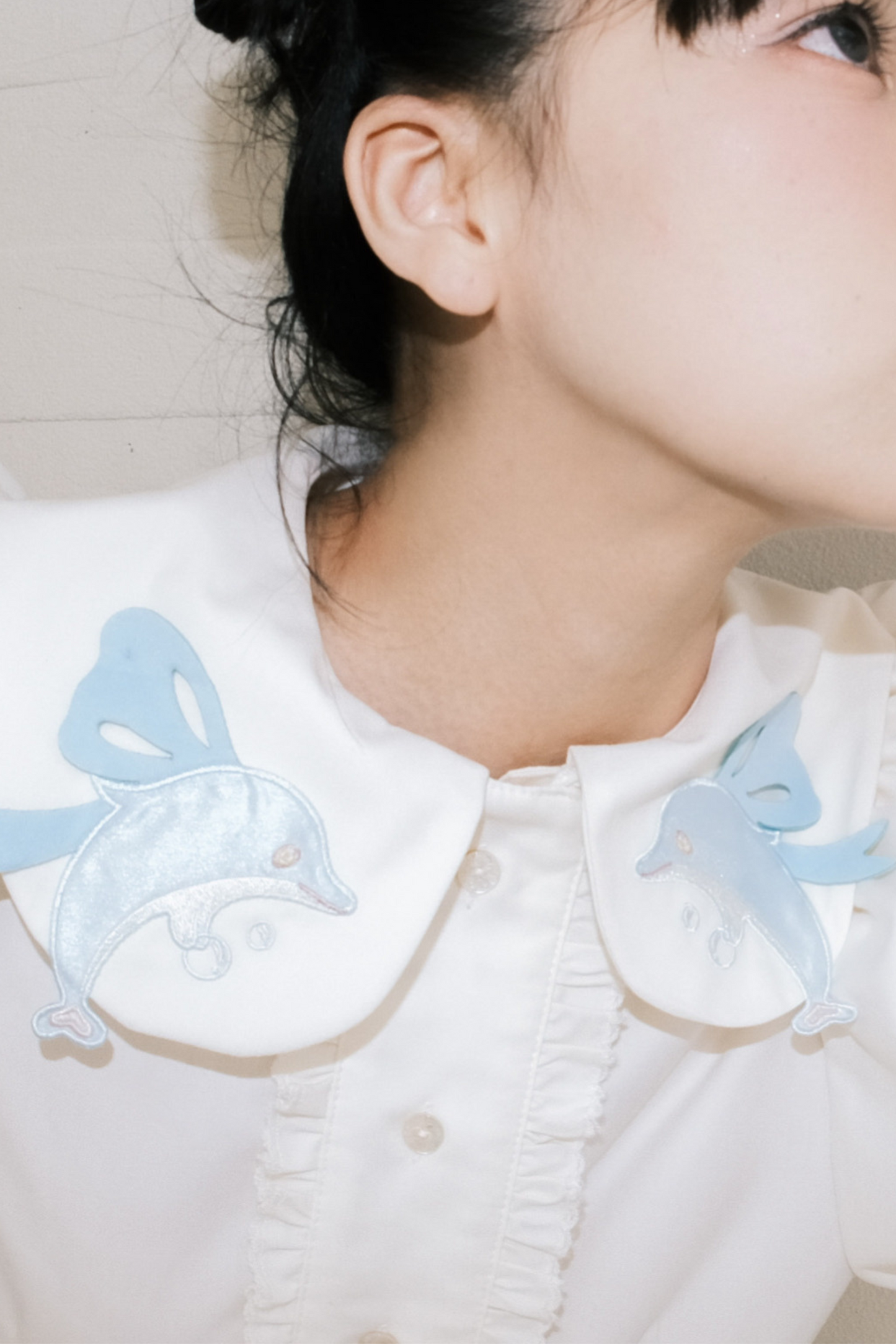 Prinzessinnenkleid mit Ballonärmeln und Schleife