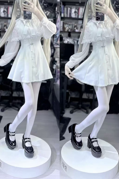 Design Kleid Massenproduktion Mine Kragen Spitze