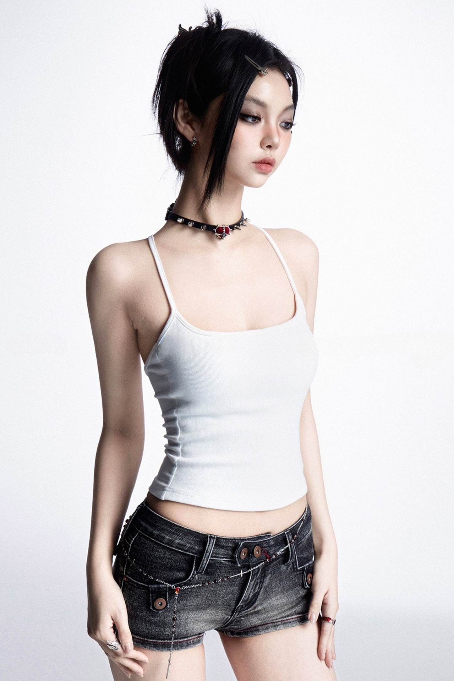 ウエストパンツ スリム ローフィット ホット