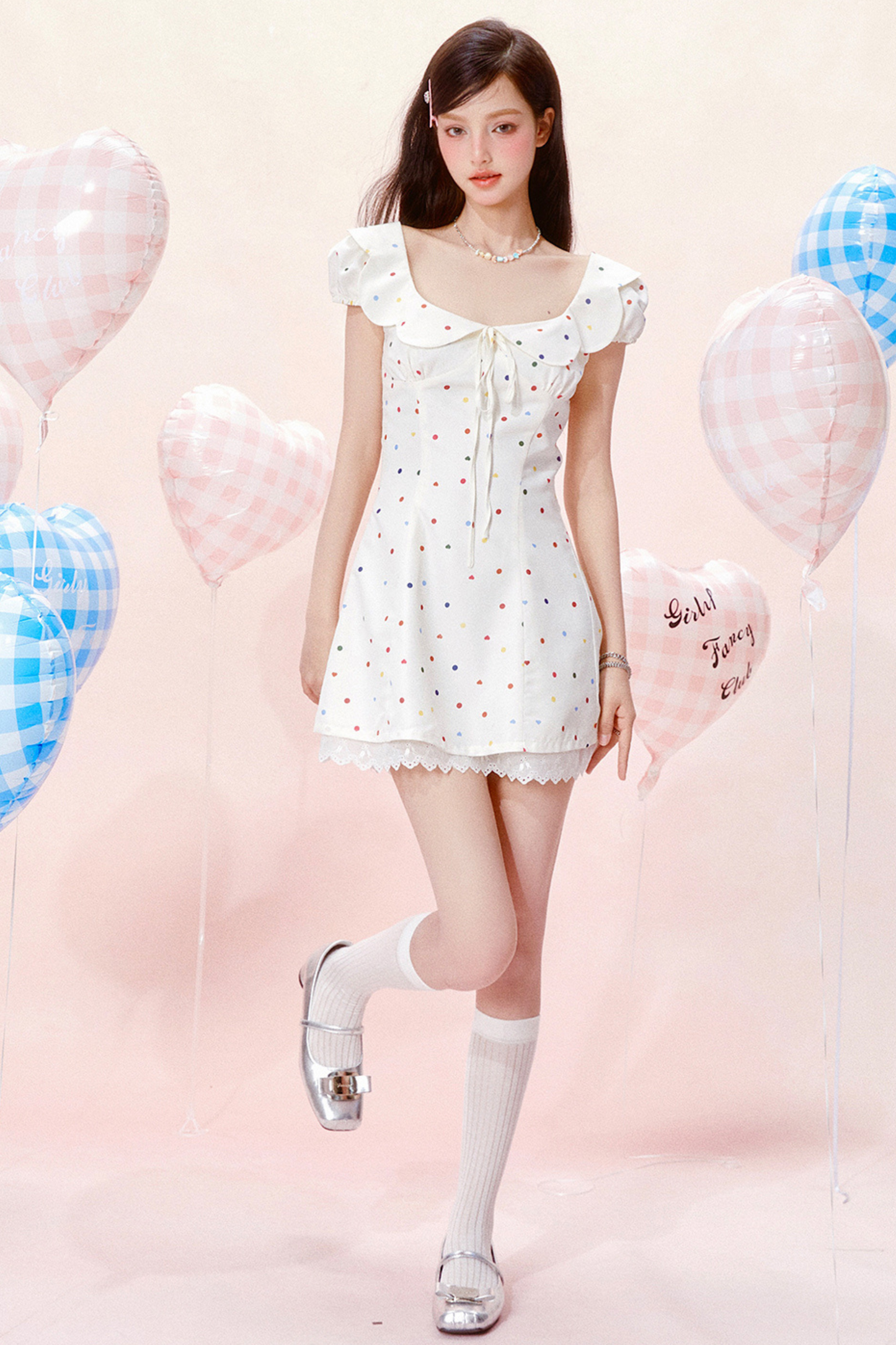 Kleid Jumping Dot Color