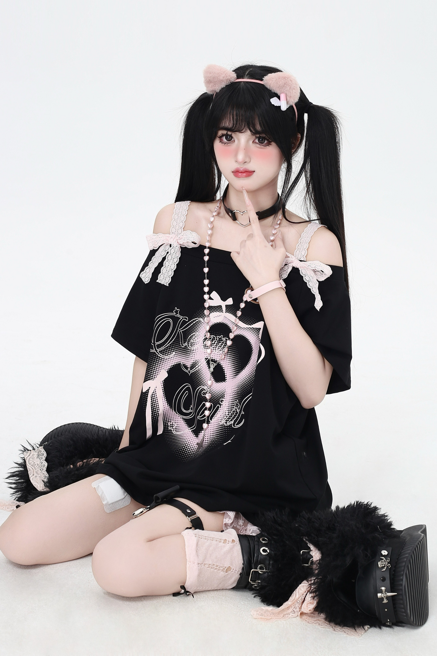 Sweet Top One Bow Shoulder