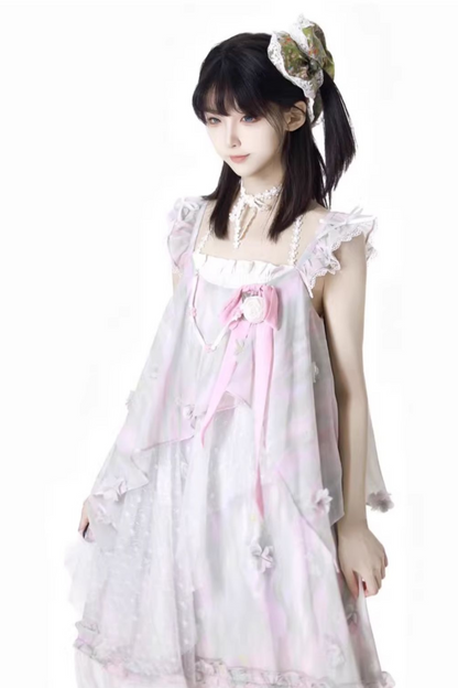 ショートパンツ + ブリス フローラル ノースリーブ トップ ドレス