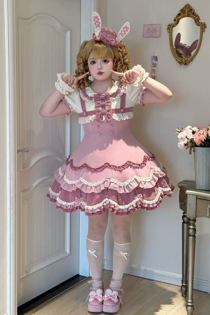 Ears Cake Daily + Rabbit Cherry Lolita Bunny Hat Dress