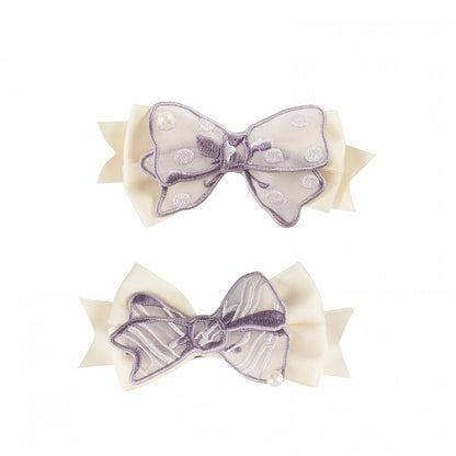 Pink / Blue / Purple Bowknot Hairclip