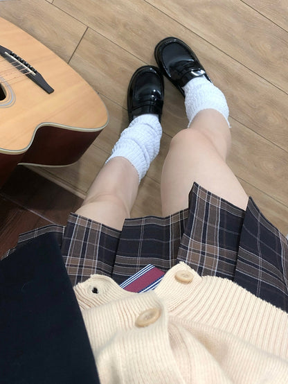 Uniform Calf JK 60CM/100CM Socken Stricklänge Weiß