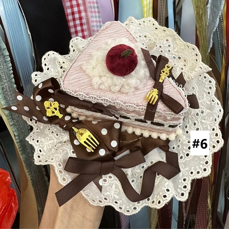 With Cake Hat Mini Clips Lolita 6 Sweet Options Color Triangle