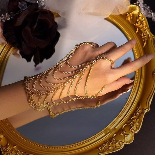 Punk Black/Gold/Silver Bracelet Wasteland Chain