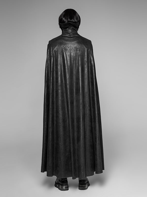 Coat Black Gothic Count Cloak Long Night Men's