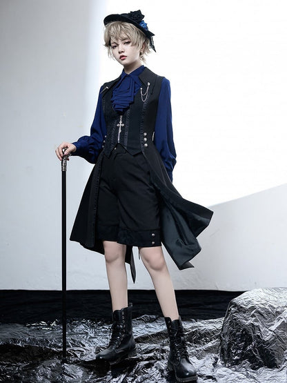 Lolita Weste Tail Fashion Ouji Schwarz