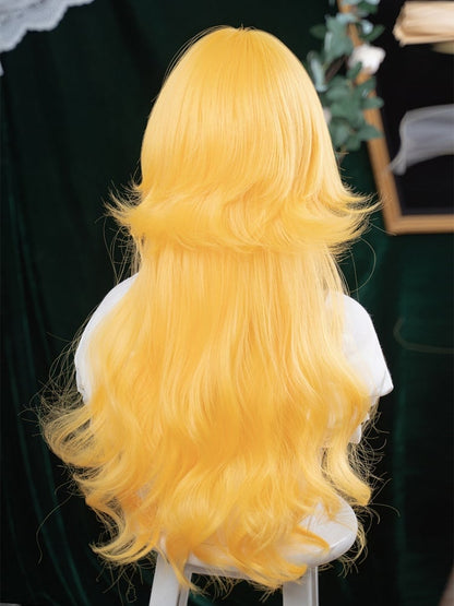 Wig Blonde Jellyfish 70cm Curly Haircut