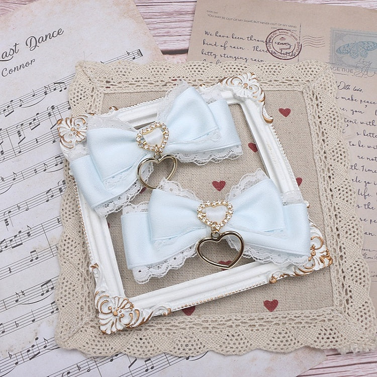 Jirai Bowknot Kei Options Hairclip Lace Color 7 Heart-shaped Ring