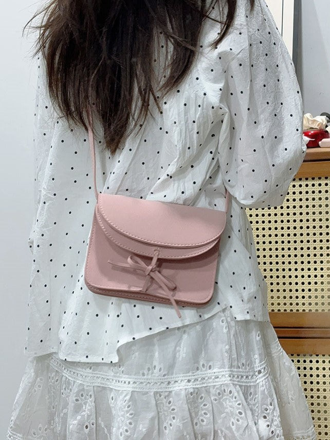 Bow Pouch Phone Kawaii Pink - Style Crossbody