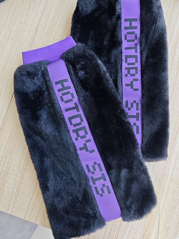 Kei and Leg Warmers Jirai Purple Black