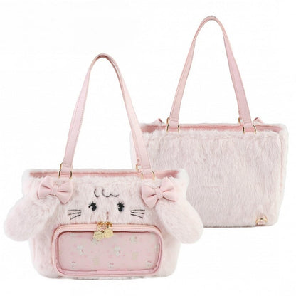 ぬいぐるみピンクのイタキャミィバッグ ミッコ