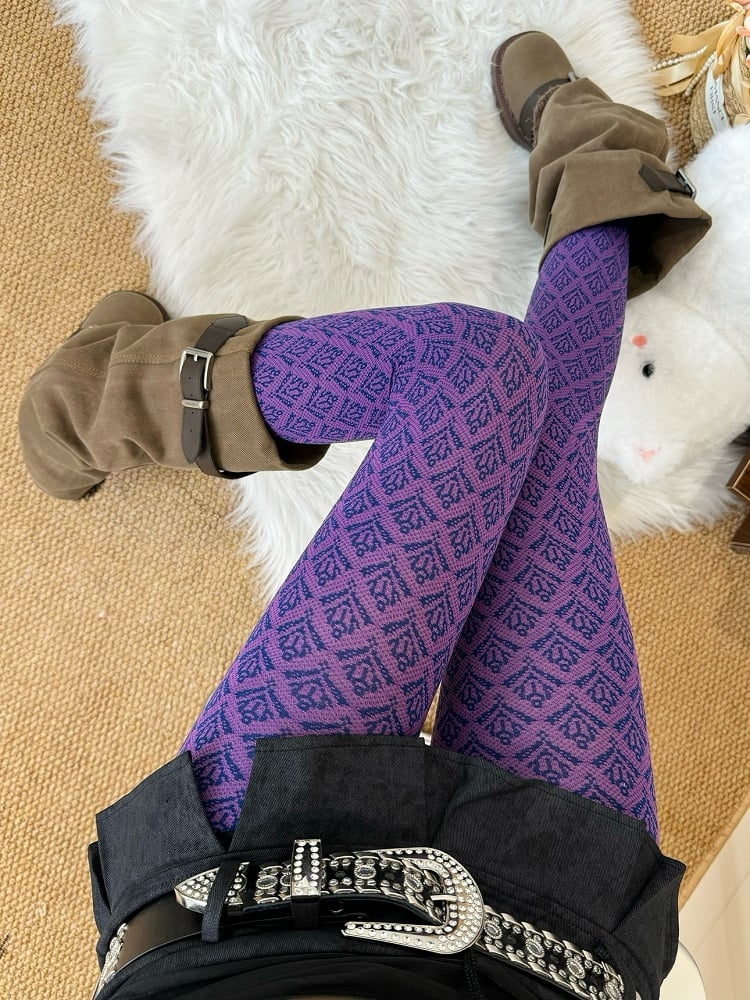 Pattern Colors 5 Tights Floral Retro