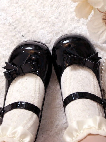 Jane Toe Ribbon Round Mary Heels Lolita