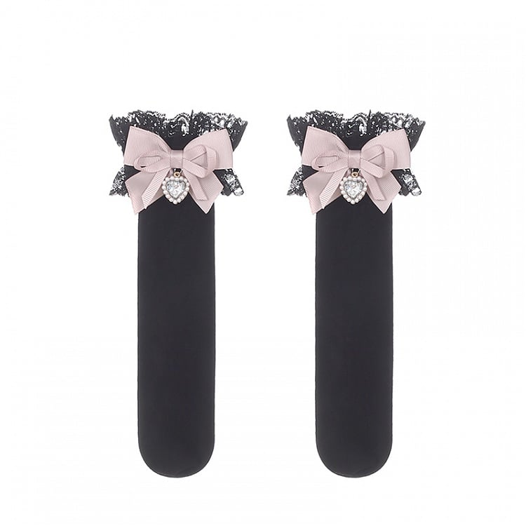 Socks Lace Kei Cuff Jirai with Mid-calf