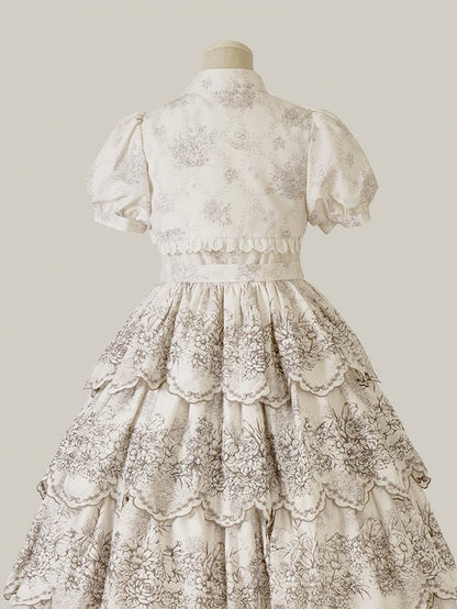 Puff Sleeevs Bolero White