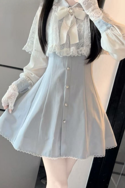 Design Kleid Massenproduktion Mine Kragen Spitze