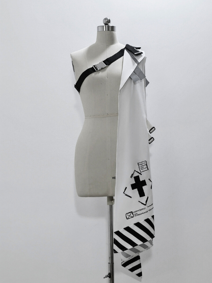 サイバーパンク バックルストラップクロージャーケープ