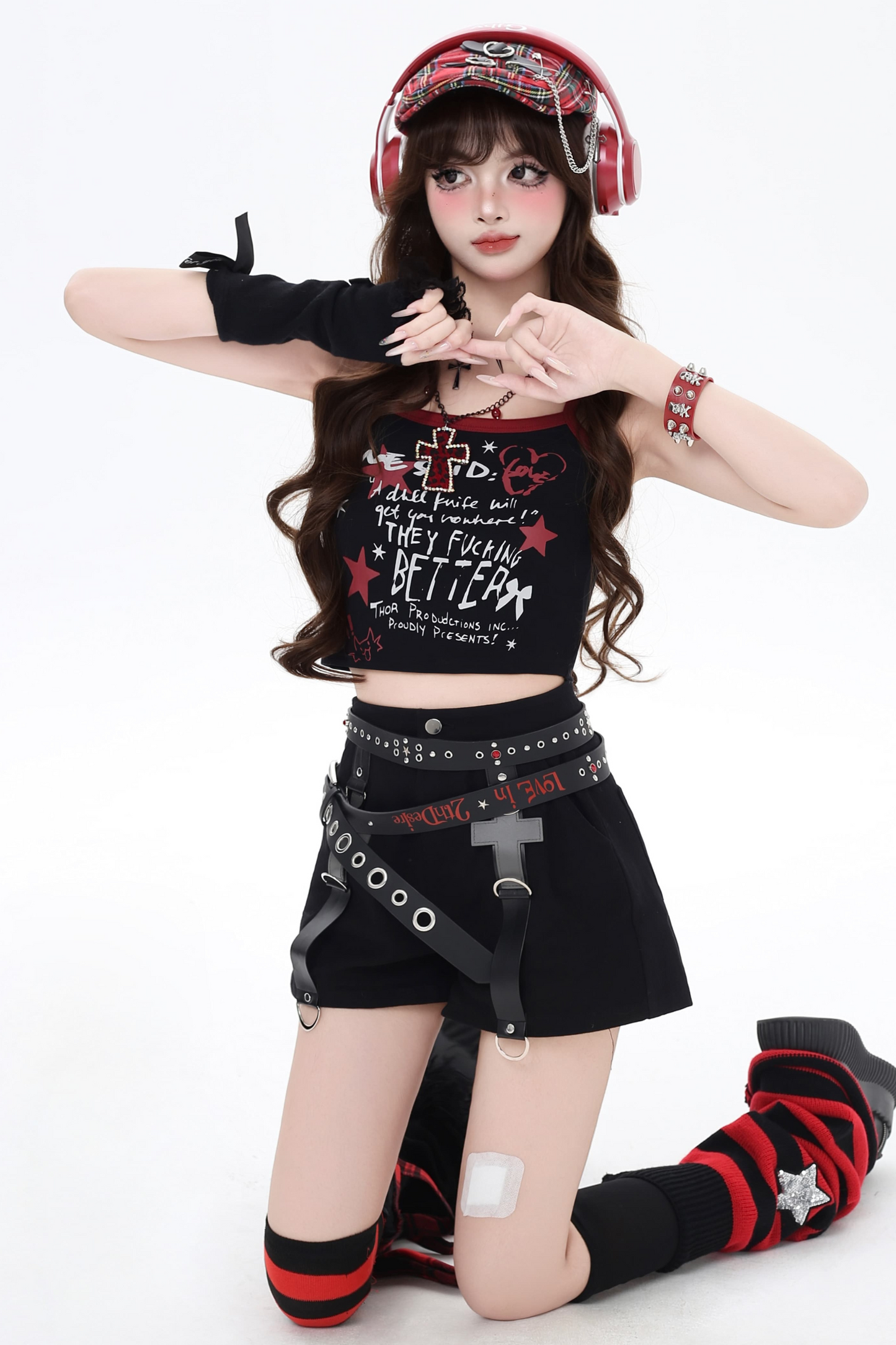 キャミソール アメリカンレター タイト グラフィティ