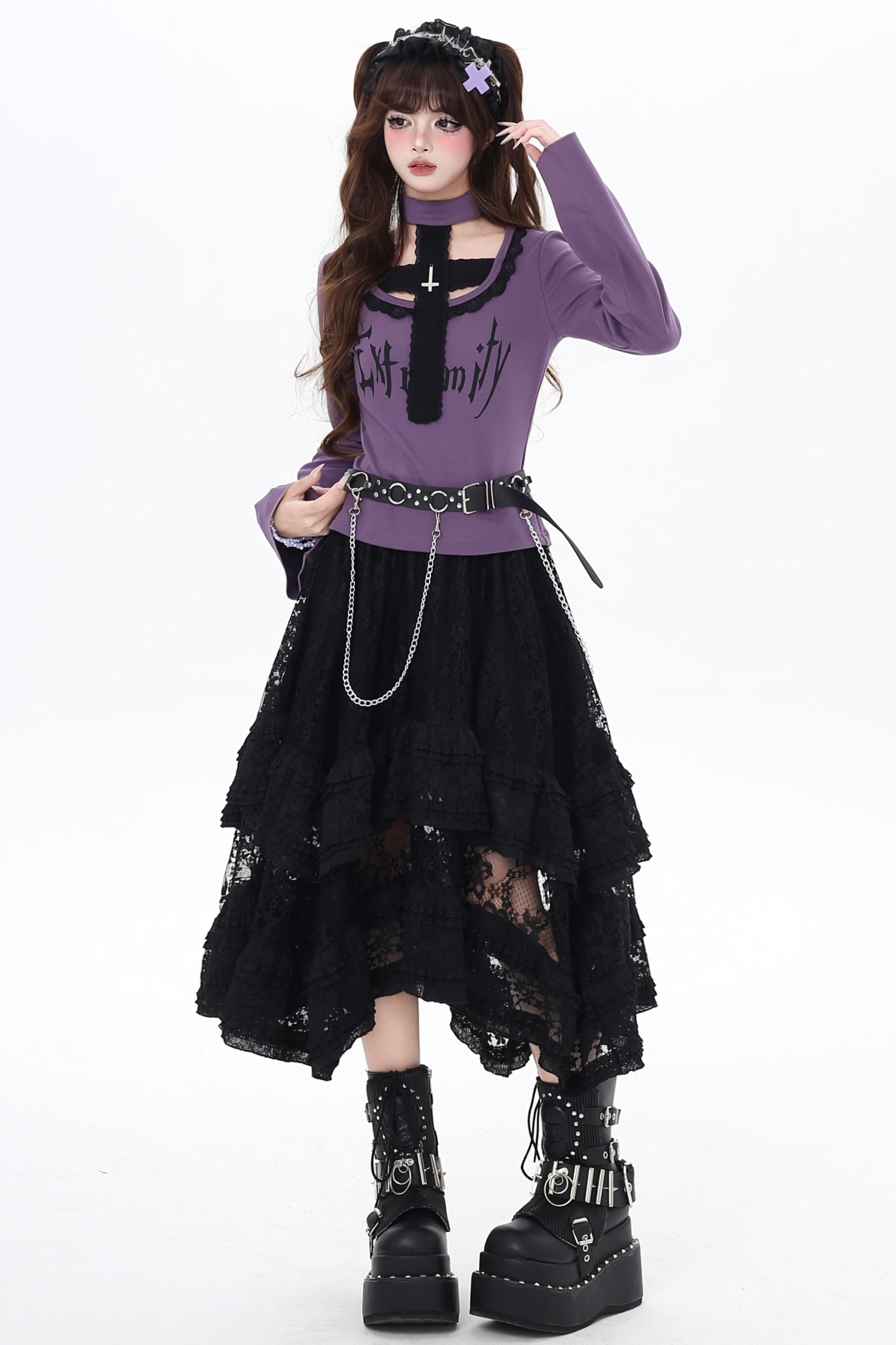 Asian Top Gothic Neck Halter