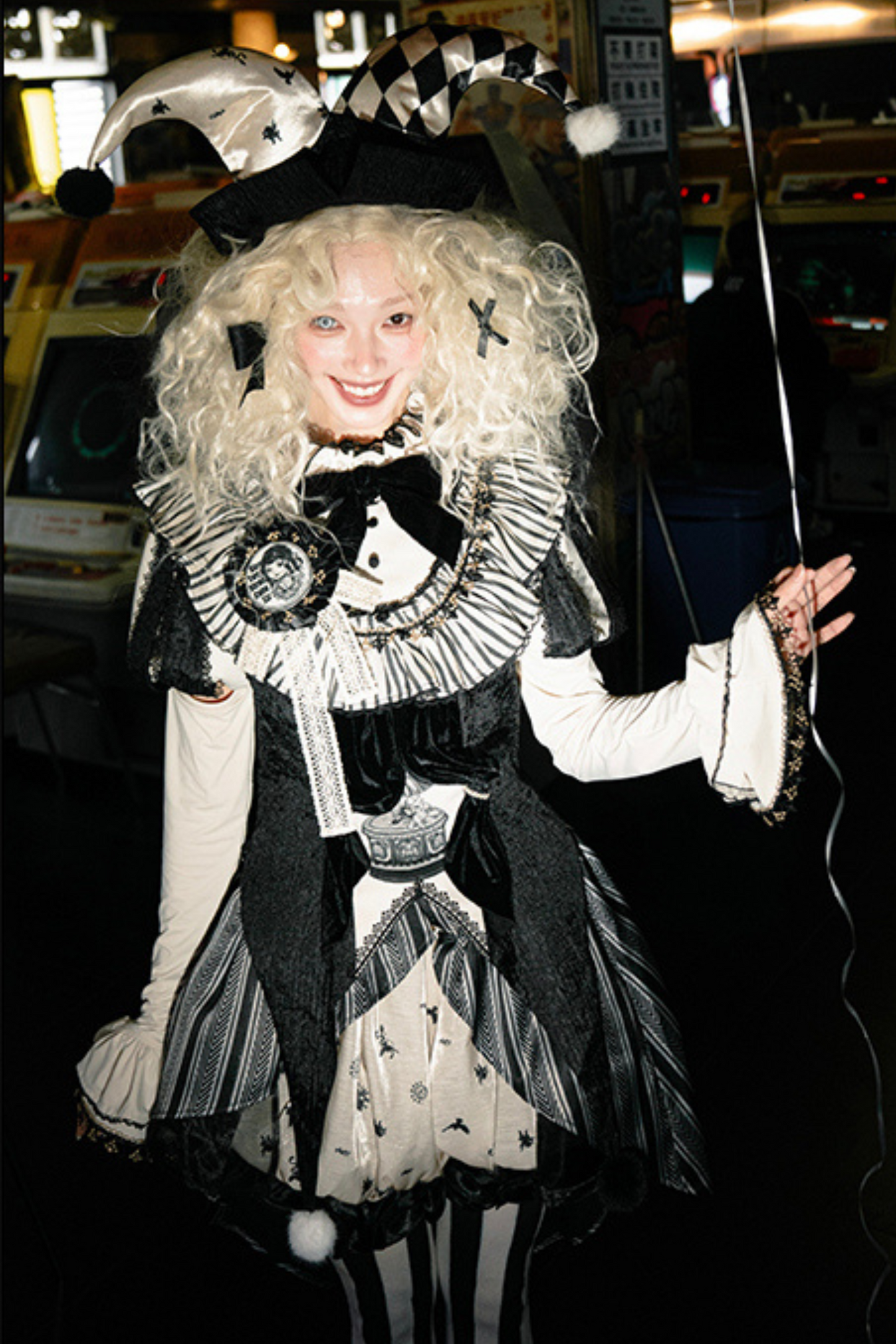 Weird Circus Lolita Set Pierrot Dark