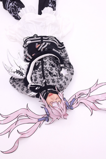 帽子ポニーテールダブルウィッグ