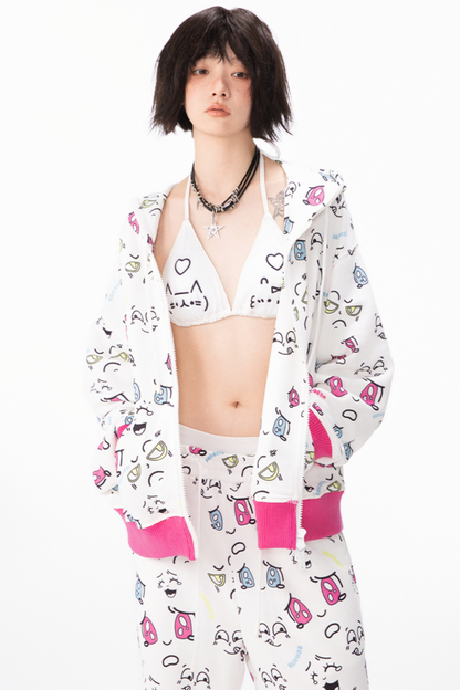 カラフルなポッピンデザインのピクトグラムをセットアップ