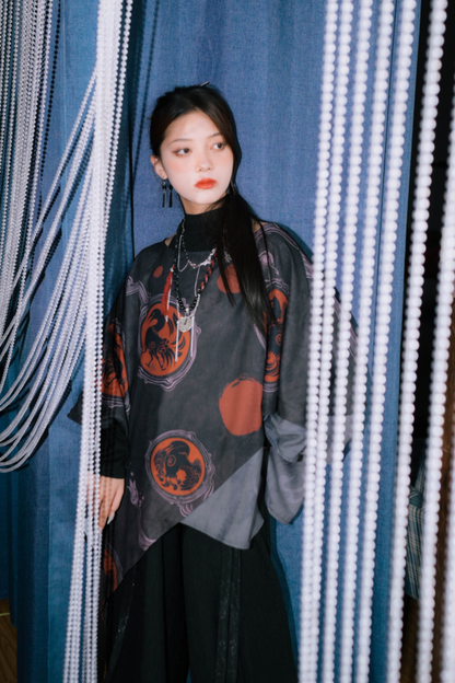 スタイルモード スモックトップケープ ルーズ