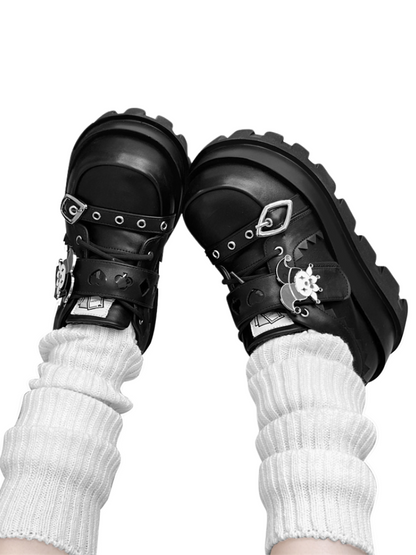 Poker Punk Plateauschuhe Clown