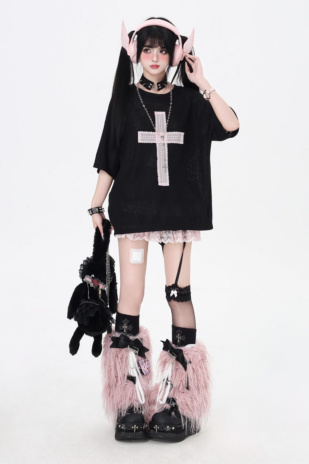Cross Tops Patch Loose Subculture