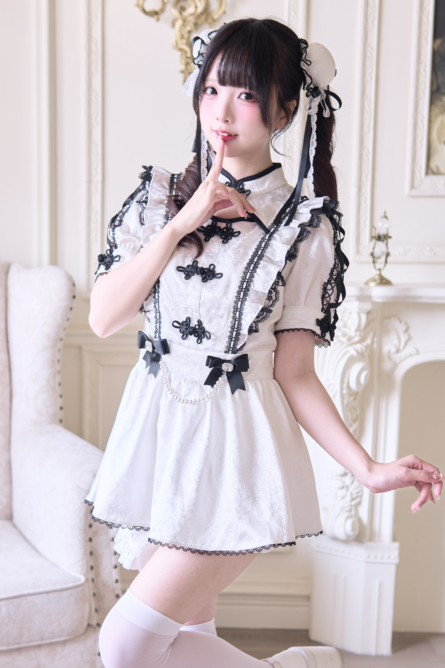 チャイナバンヘアピンペア＋スイートのセットアップ