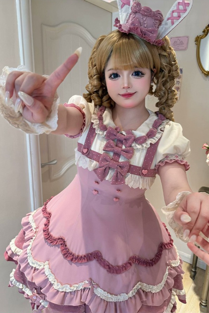 Ears Cake Daily + Rabbit Cherry Lolita Bunny Hat Dress