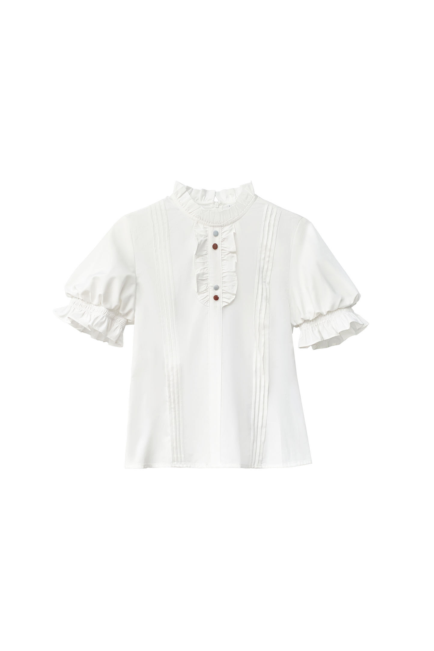 リボンシャツ レトロなヘアゴム ご予約＋ブローチ アリス風クリップスカート サスペンダー