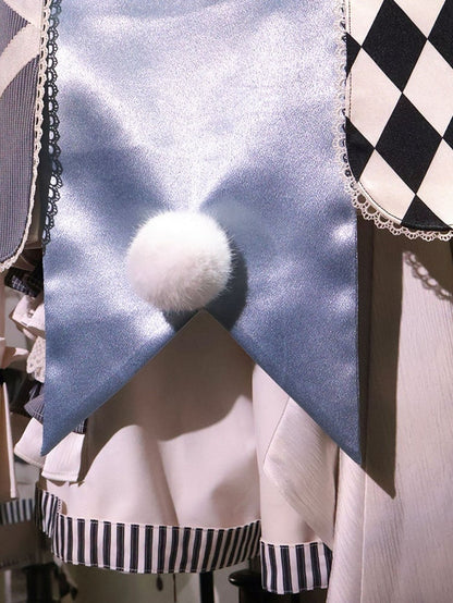 アリスバイブスポーカーバニーカラーテーマワンダーランドの特大カードデザインの耳が付いたブルーライト