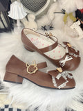 Details for Brown Bow Shoes PU Lolita with Sweet
