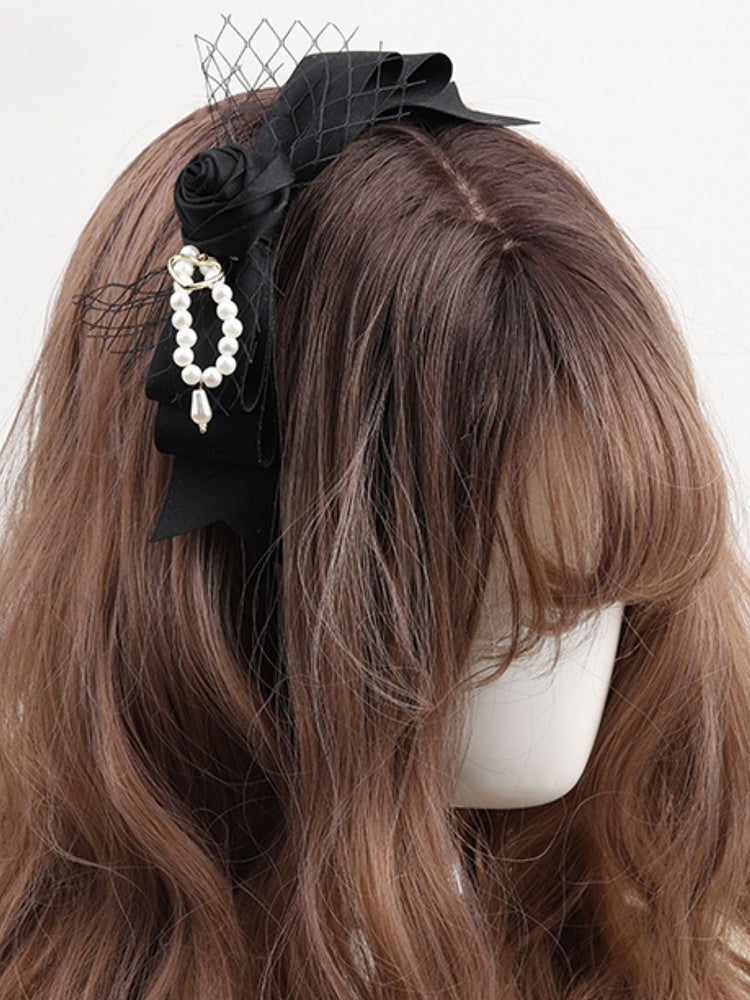 Black Rose Lolita Bowknot KC