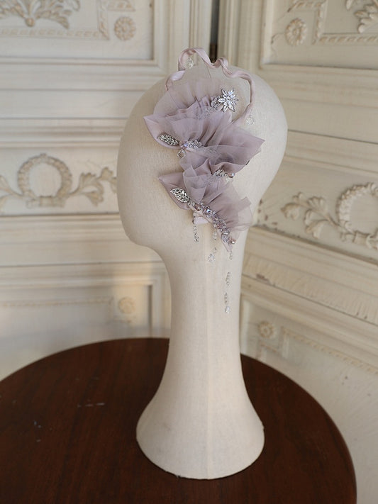 Blue / Hairclip Purple Lolita